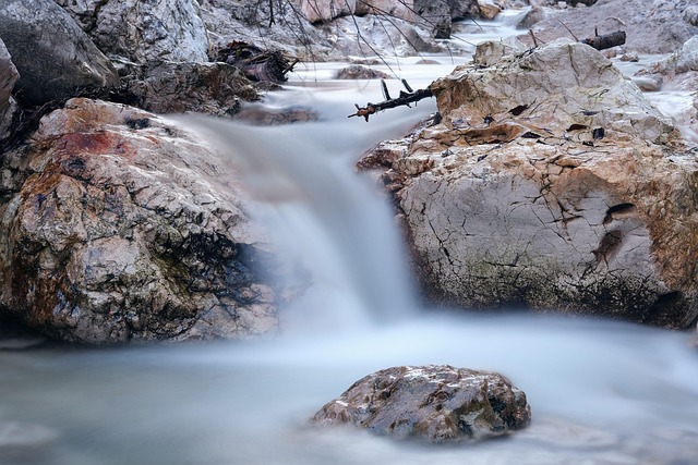 Gentle stream in a serene landscape